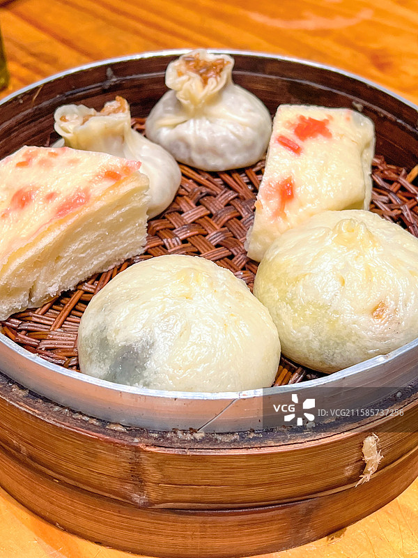 江苏文旅高邮文旅高邮著名的早茶文化早茶品类丰富多视角展示图片素材