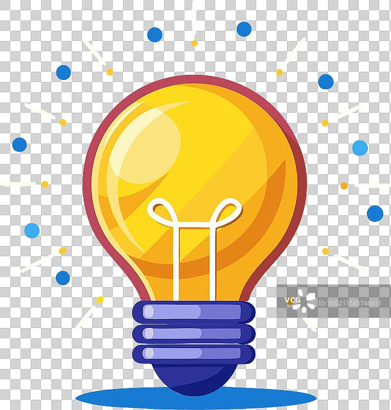 灵感闪现的灯泡图片素材