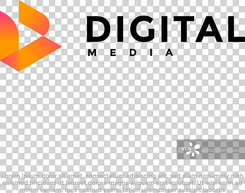 数字媒体标志设计模板图片素材