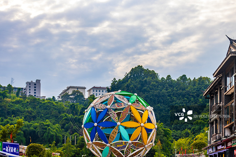 绣球-恩施土家女儿城图片素材