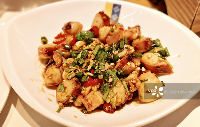 朝鲜风味 凉拌章鱼爪图片素材