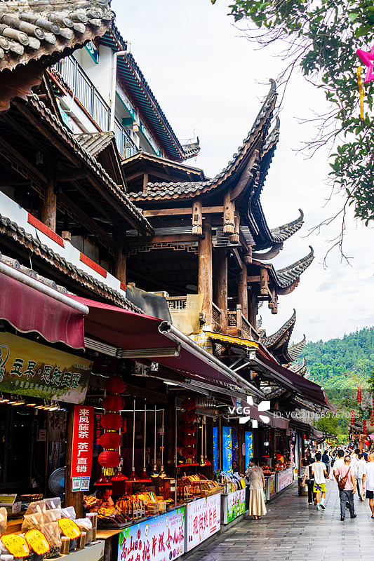 恩施土家女儿城建筑风光图片素材