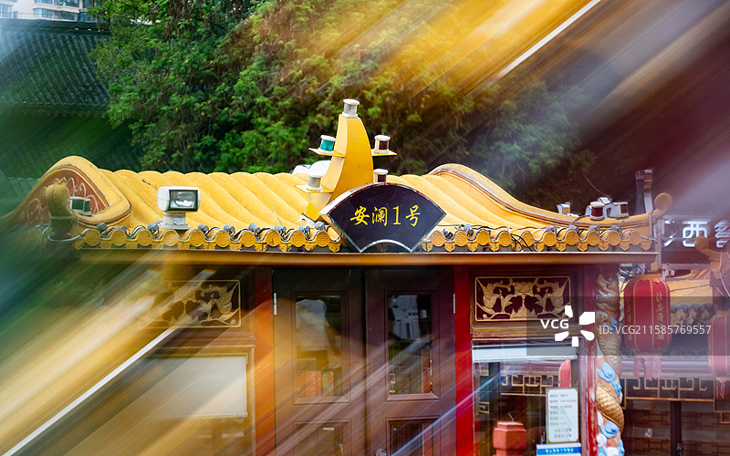 淮安清江浦区里运河文化长廊游船图片素材