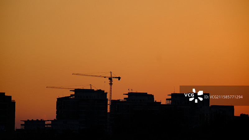 城市剪影图片素材