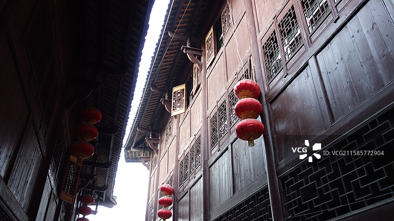 陕西省汉中市宁强县青木川镇青木川古镇：辅仁客栈图片素材