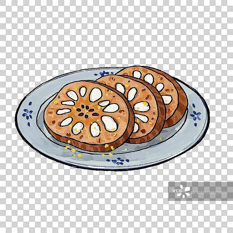 江南味道糯米糖藕图片素材