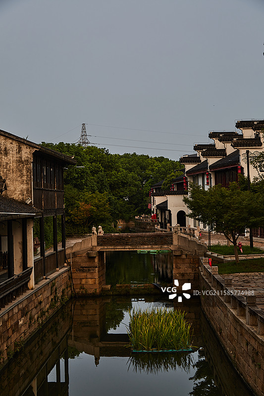 江苏省苏州市张家港市凤凰镇恬庄古镇图片素材
