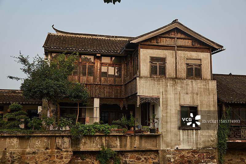 江苏省苏州市张家港市凤凰镇恬庄古镇图片素材