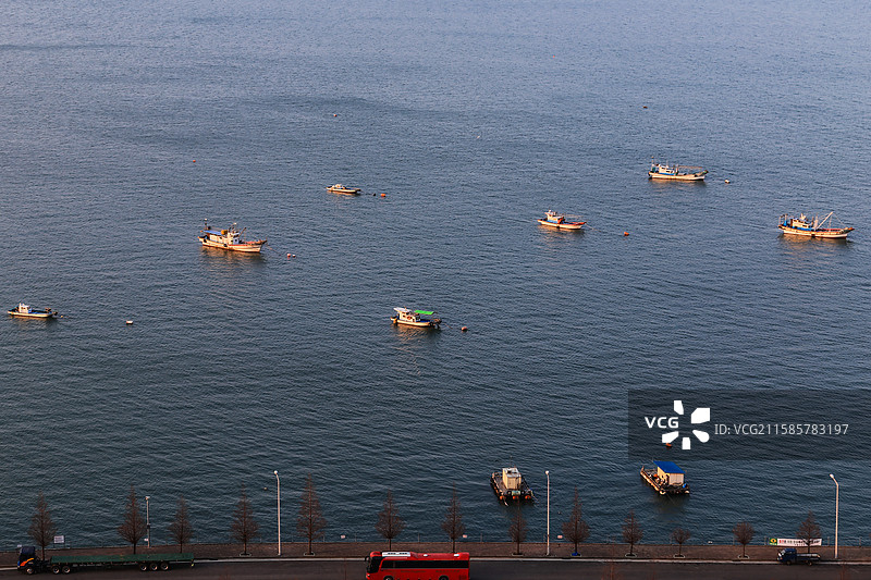 韩国全罗南道木浦港图片素材