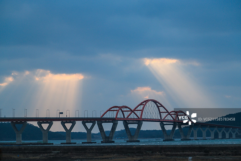 韩国全罗南道木浦港图片素材