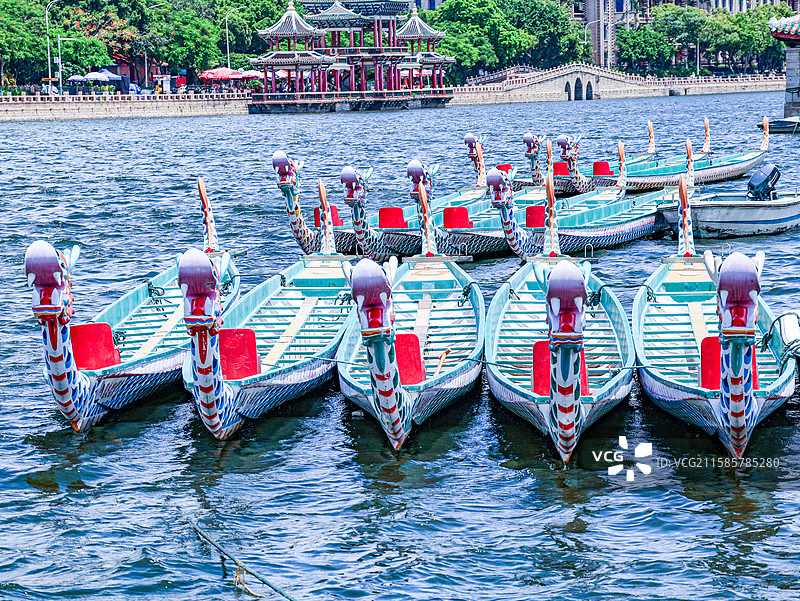 厦门市集美区嘉庚公园龙舟池图片素材