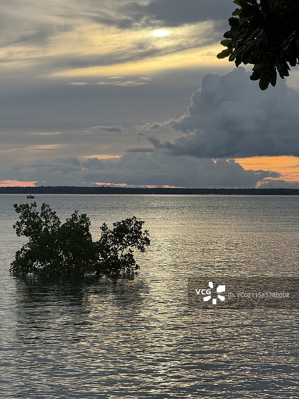 海边落日余晖--澳洲达尔文图片素材