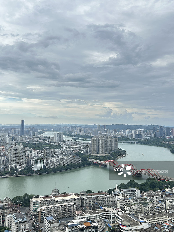 柳州城市全景图片素材