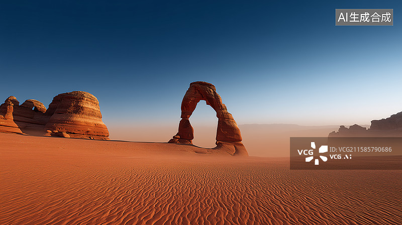 【AI数字艺术】沙漠戈壁山崖与户外非铺装路面图片素材