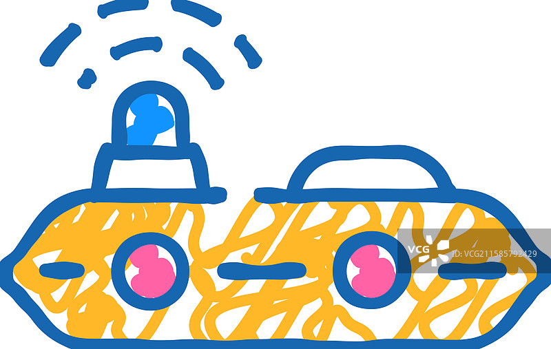 GPS信标图标涂鸦图片素材