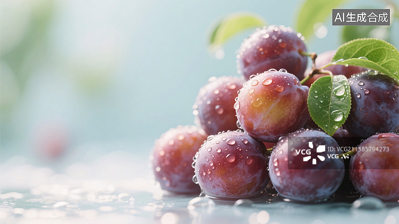 【AI数字艺术】水果西梅图片素材