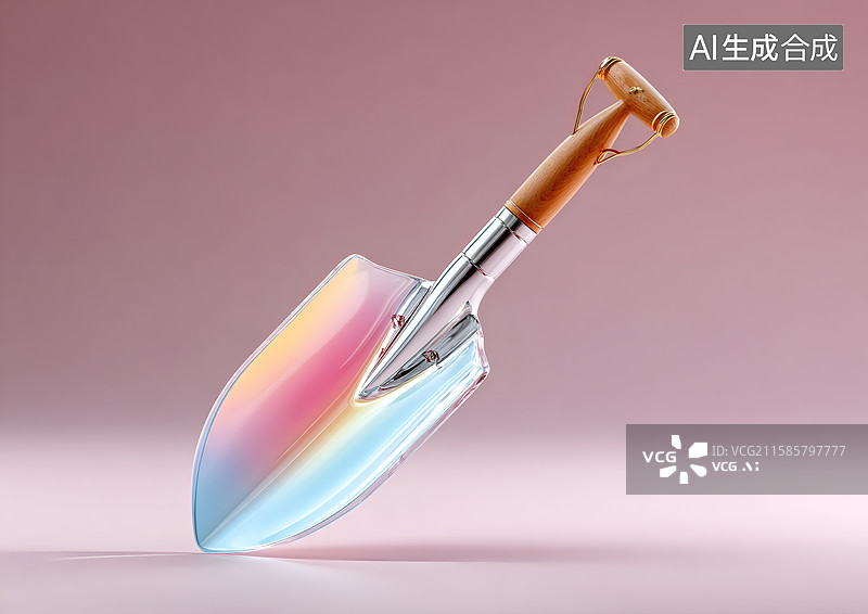 【AI数字艺术】彩色卡通铲子图片素材