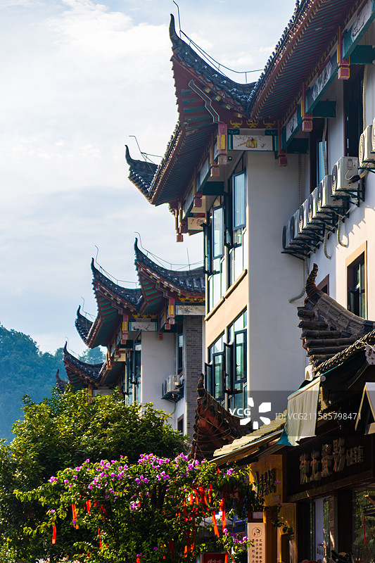 恩施土家女儿城风光图片素材