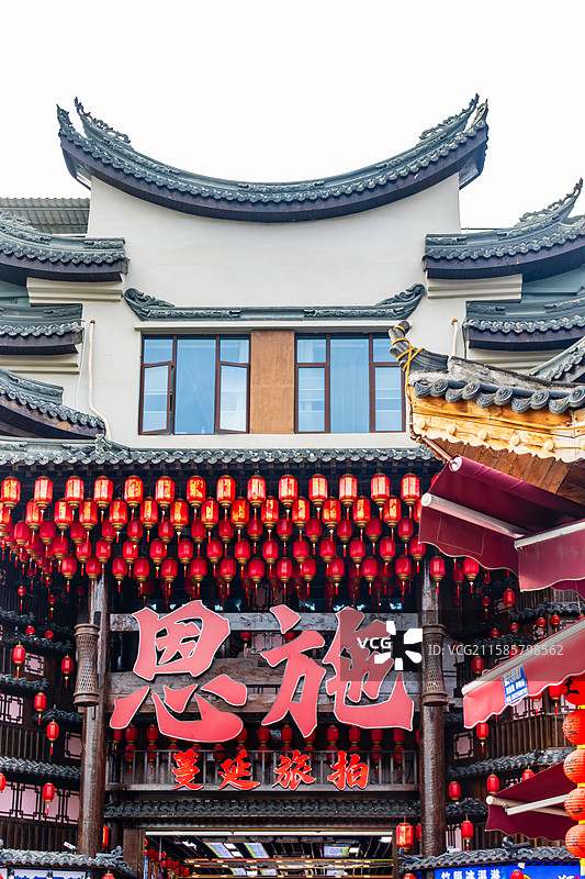 恩施土家女儿城建筑风光图片素材