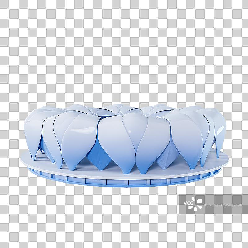 3D渲染的杭州奥体中心主体育馆杭州城市建筑元素图片素材