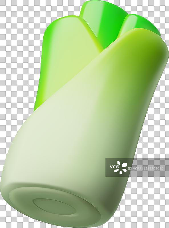 3D描绘一块绿色的物体图片素材