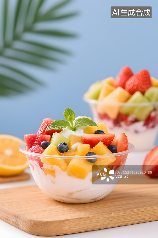 【AI数字艺术】夏日缤纷水果捞图片素材