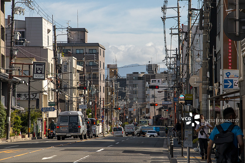 京都夏日旅记-清水寺坂上城市风光图片素材