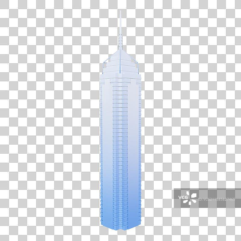 3D渲染的香港地标建筑香港中环广场元素图片素材