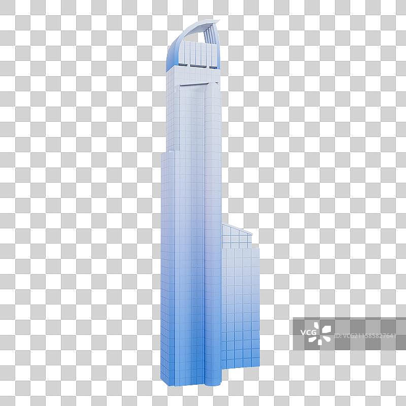 3D渲染的香港地标建筑香港如心广场元素图片素材