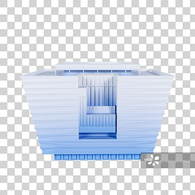 3D渲染的香港地标建筑香港故宫文化博物馆元素图片素材