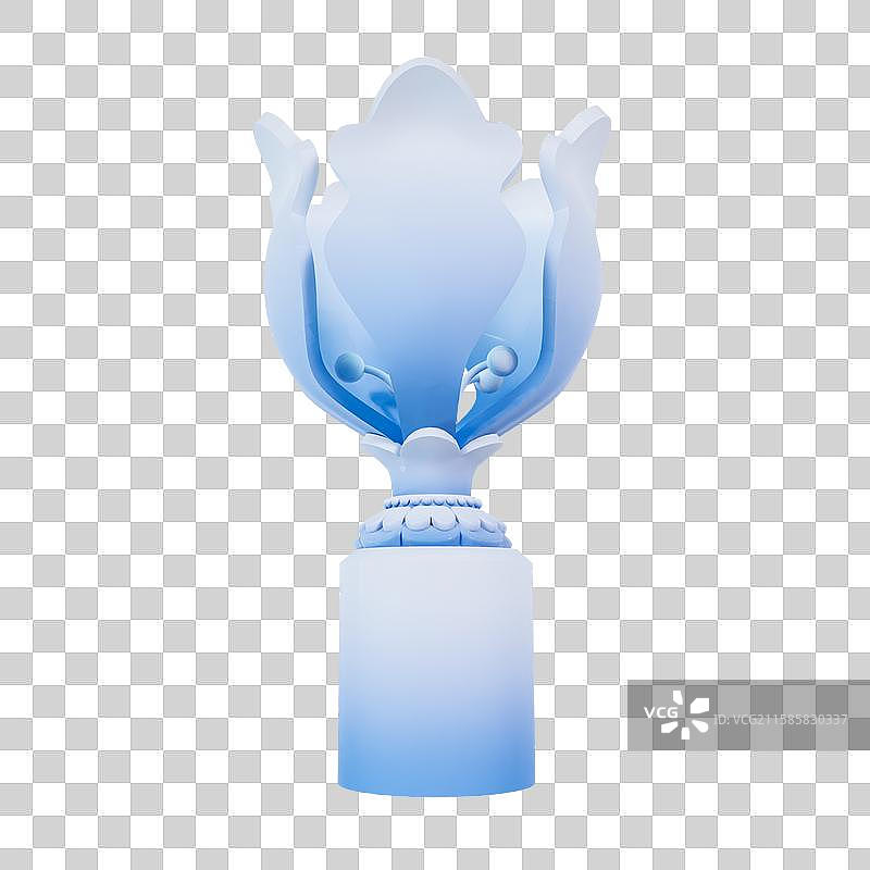 3D渲染的香港地标建筑香港金紫荆广场元素图片素材