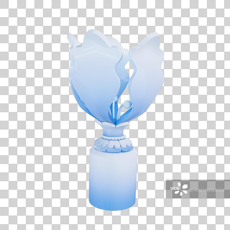 3D渲染的香港地标建筑香港金紫荆广场元素图片素材