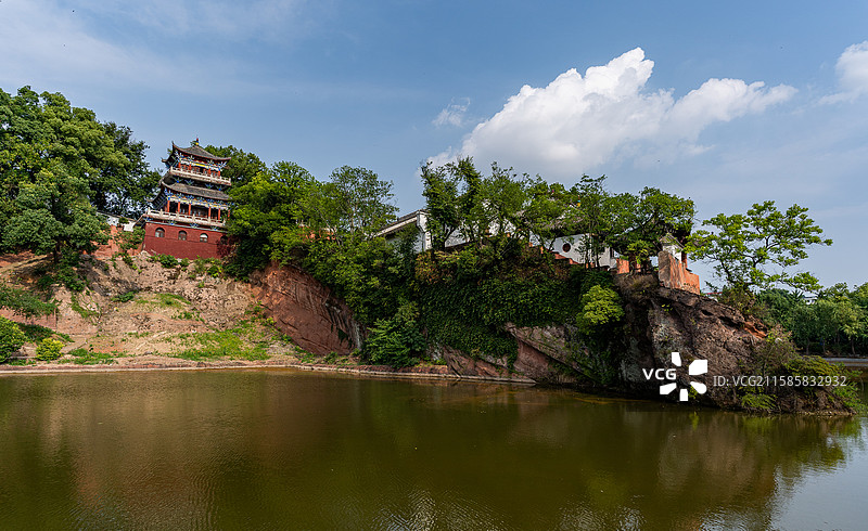 黄州东坡赤壁（赤壁公园）风光图片素材