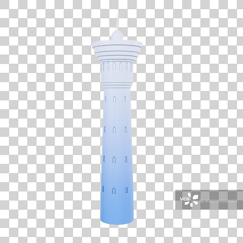 3D立体新疆国际大巴扎新疆城市地标建筑元素图片素材