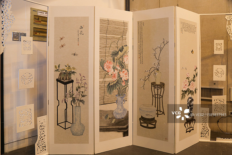 屏风设计图片素材