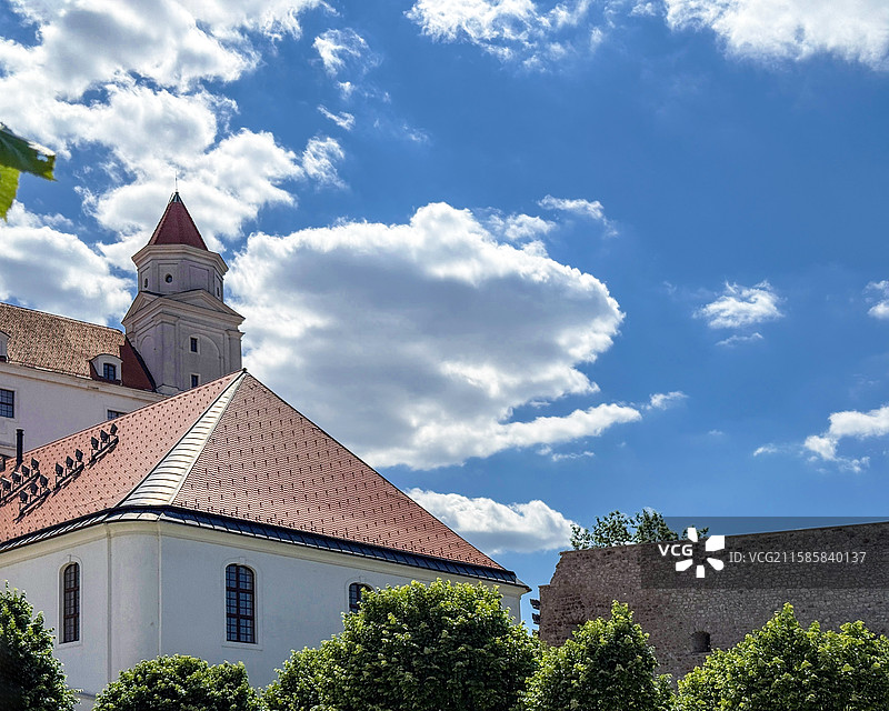 炎炎烈日下的城堡图片素材