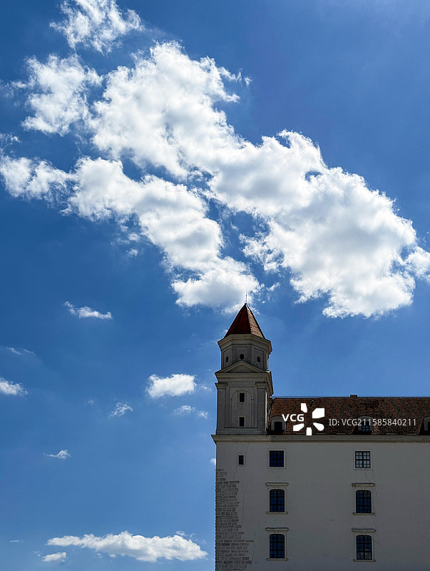 炎炎烈日下的城堡图片素材