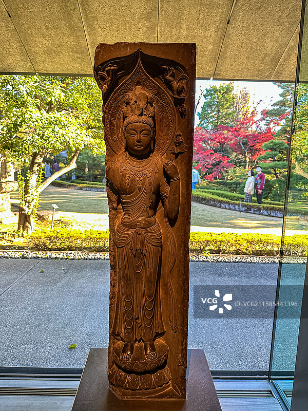 唐代 十一面观音立像龛 西安宝庆寺 根津美术馆图片素材