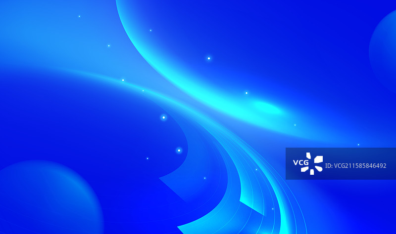 蓝色抽象科技感背景插图图片素材