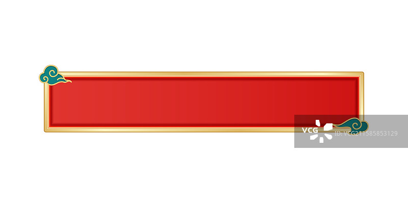 传统红色喜庆标题框图片素材