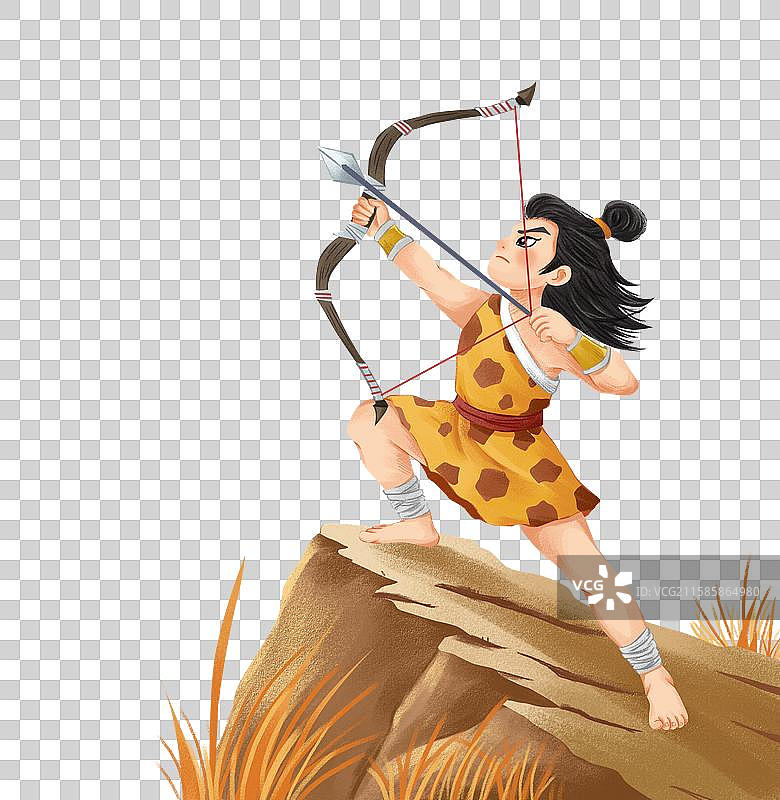 后羿射日图片素材