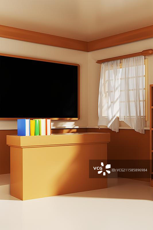 开学毕业季学校创意C4D场景图片素材