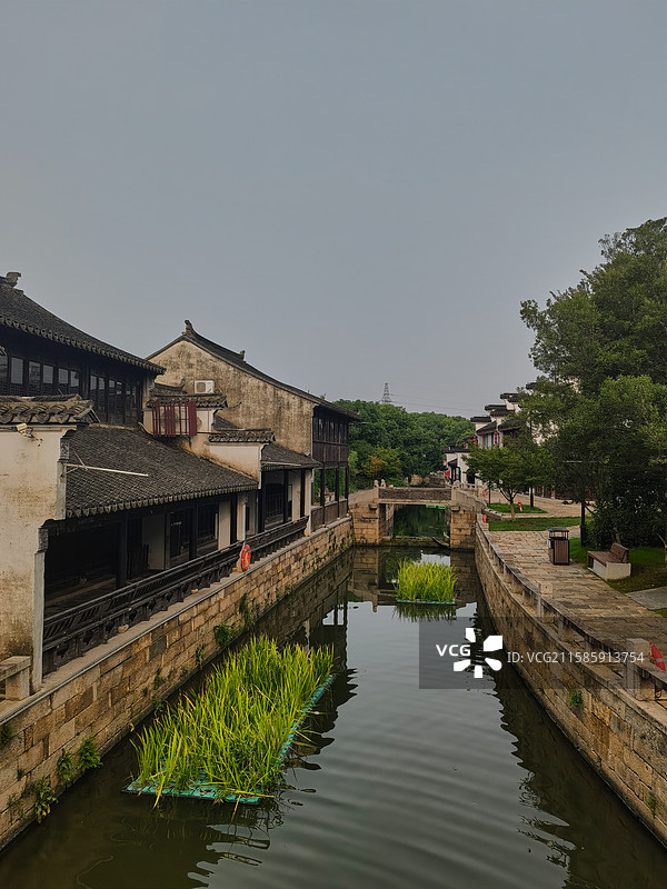 江苏省苏州市张家港市凤凰镇恬庄古镇图片素材
