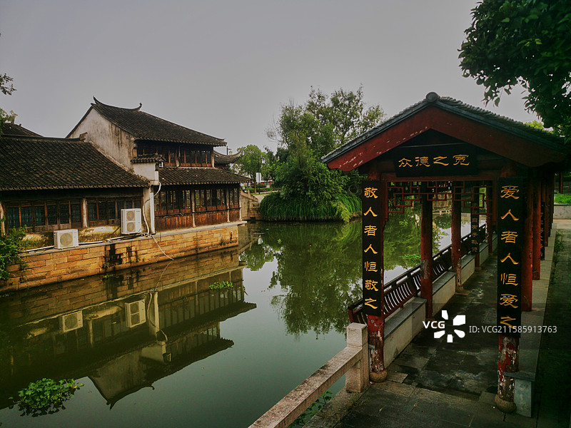 江苏省苏州市张家港市凤凰镇恬庄古镇图片素材