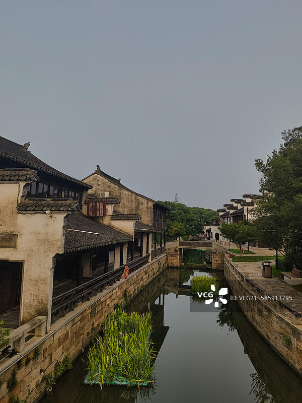 江苏省苏州市张家港市凤凰镇恬庄古镇图片素材