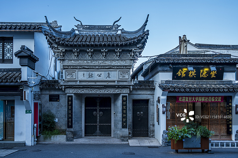 上海七宝镇古镇风光——老公社图片素材