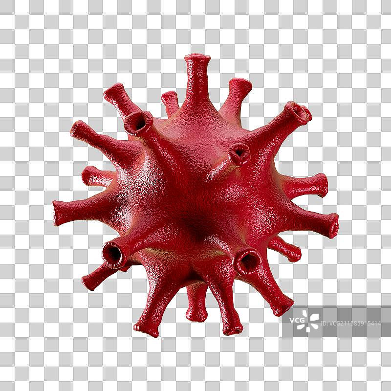 3D立体渲染元素病毒病菌细菌感染流感生病图片素材