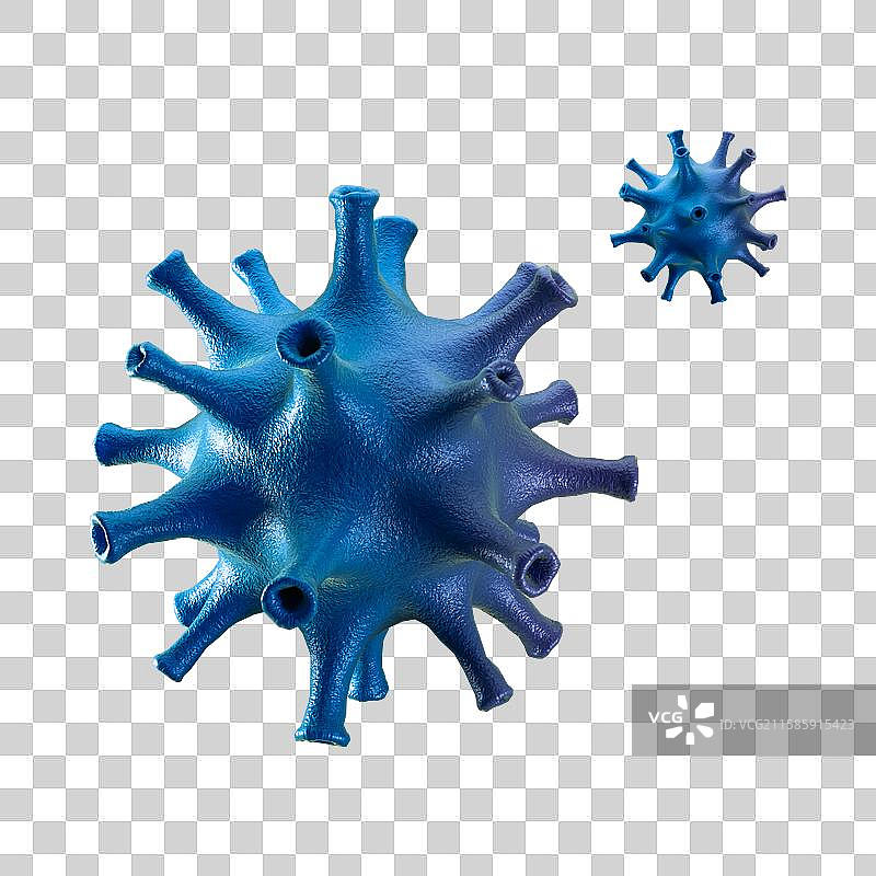 3D立体渲染元素病毒病菌细菌感染流感生病图片素材