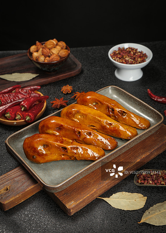 卤鸭头图片素材