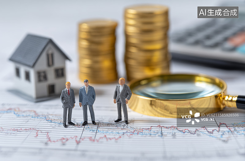 【AI数字艺术】金融分析与房地产投资模型图片素材